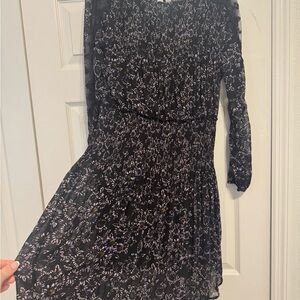 Free People Floral Black Dress